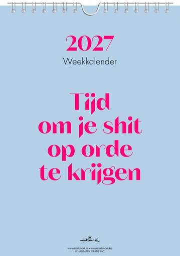 [1467032] Weekkalender 2027 &C 165x230mm nederlands