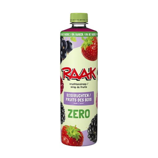 [1468504] Sirop RAAK fruits des bois sans sucre 750ml