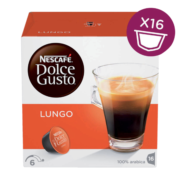 Café Lungo Dolce Gusto 16 capsules