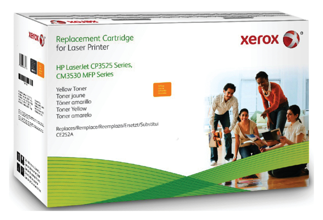 Cartouche toner Xerox 106R01585 HP CE252A 504A jaune