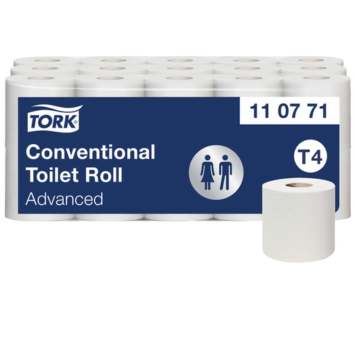 [892165] Papier toilette Tork T4 110771 Advanced 2 épaisseurs 400 feuilles blanc