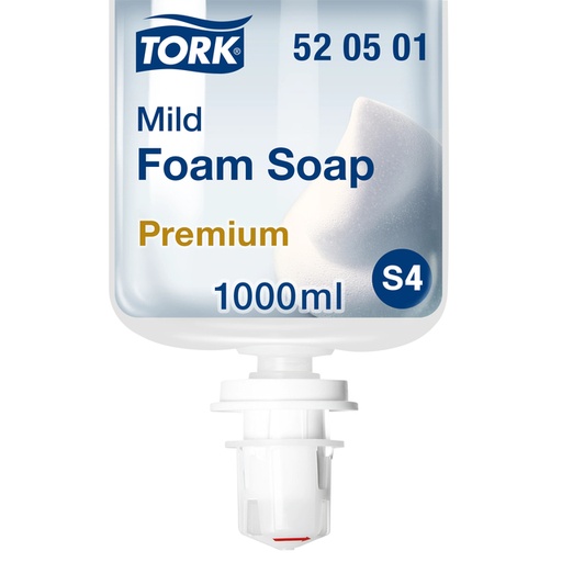 [892023] Savon mains Tork S4 Premium 520501 mousse doux 1000ml