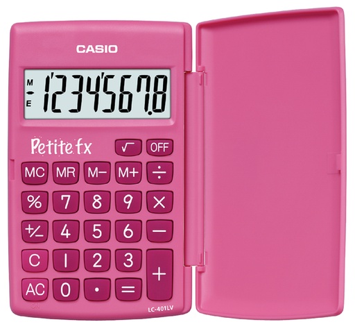 [420872] Calculatrice scolaire Casio rose