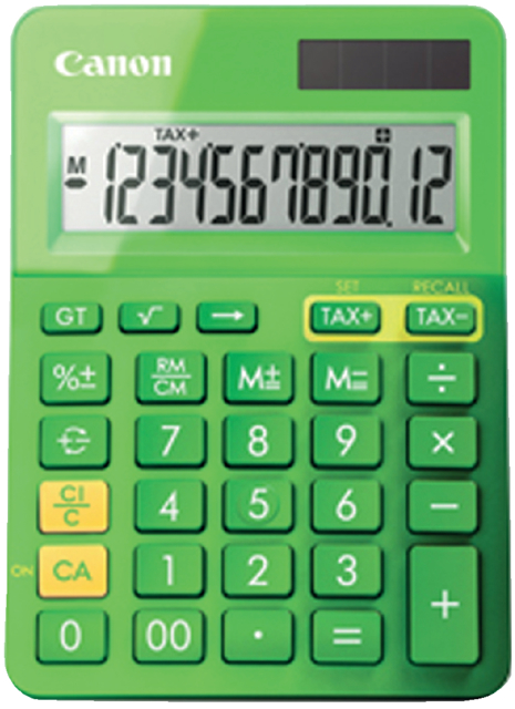 Calculatrice CanonLS-123K vert