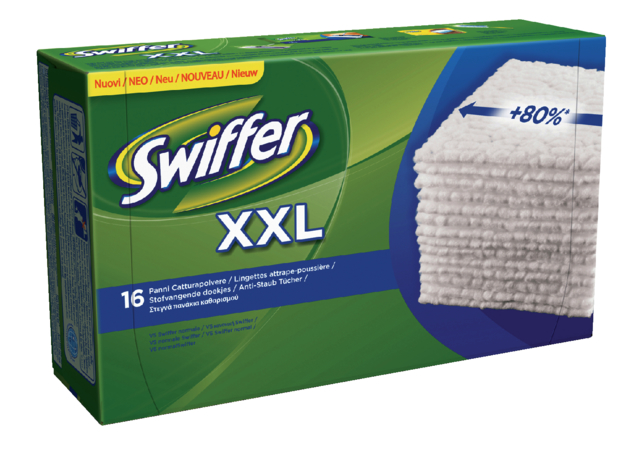 Swiffer navulling XXL met 16 droge doekjes