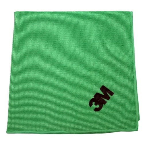 [891611] Chiffon microfibre Scotch-Brite Essential 360x360mm vert 10 pièces