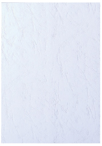 [535960] Couverture GBC A4 similicuir blanc 100 pièces