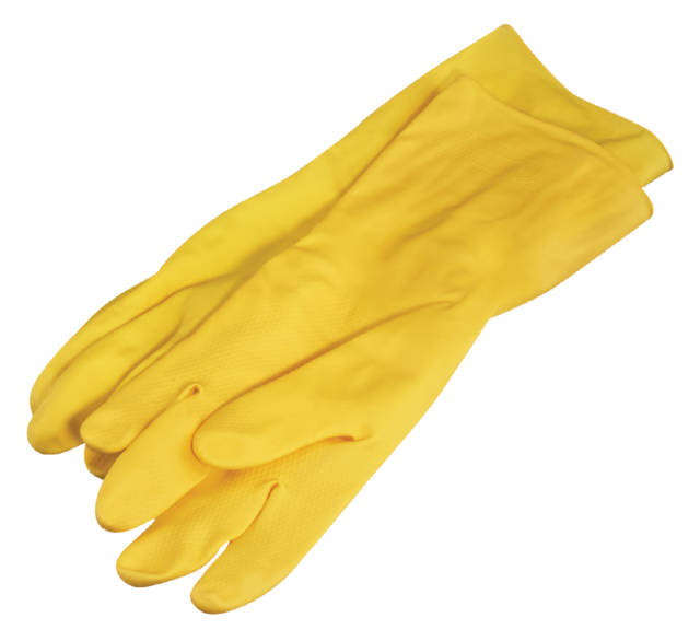 Huishoudhandschoen Felicia geel medium