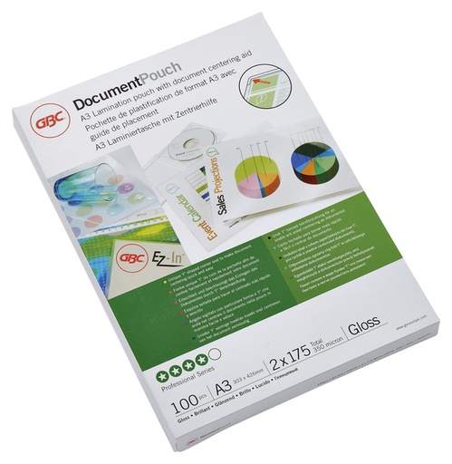 [535423] Pochette de plastification GBC A3 2x175 microns 100 pièces