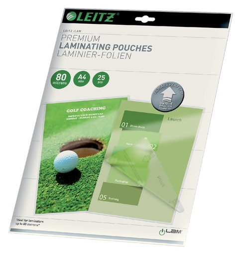 [535641] Lamineerhoes Leitz iLAM A4 2x80micron 25 stuks
