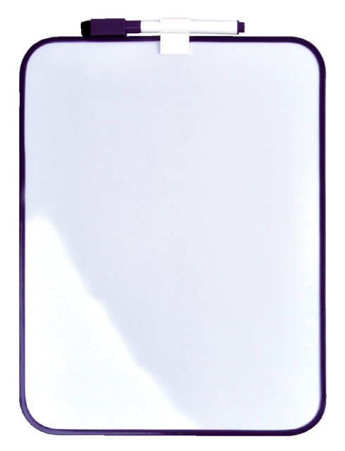 Ardoise magnétique Desq 21,5x28cm + marqueur profil violet