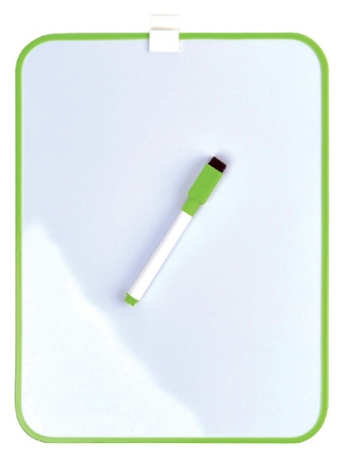 [949026] Ardoise magnétique Desq 21,5x28cm + marqueur profil vert