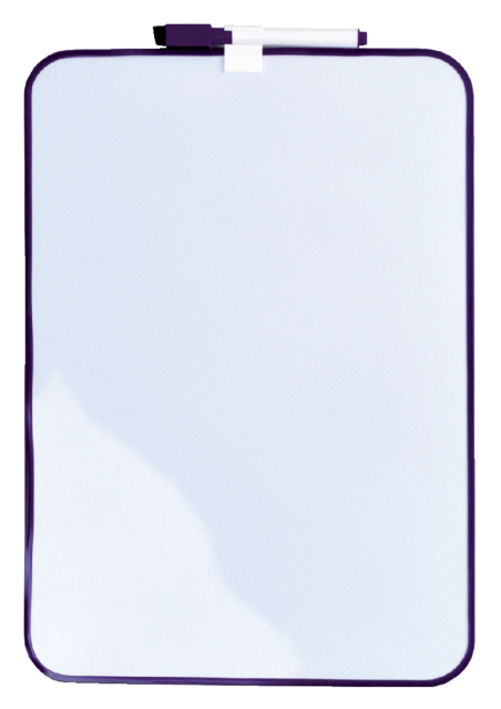Ardoise magnétique Desq 24x34cm + marqueur profil violet