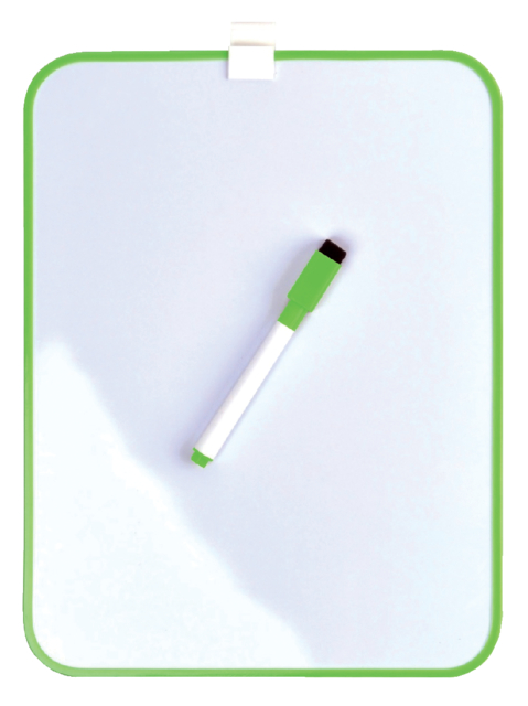 Ardoise magnétique Desq 21,5x28cm + marqueur profil vert
