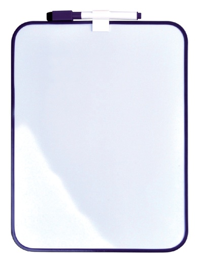 [949025] Whiteboard Desq 21.5x28cm + marker paars profiel