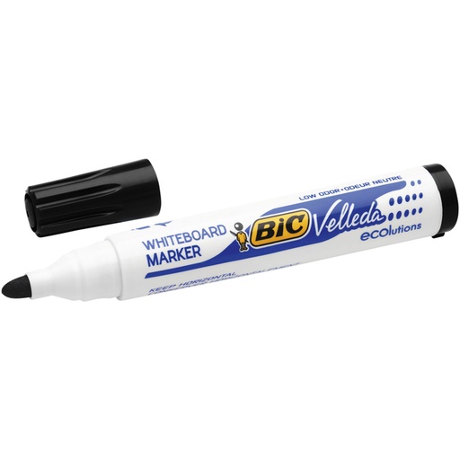 [919901] Whiteboardmarker Bic Velleda 1701 rond large zwart