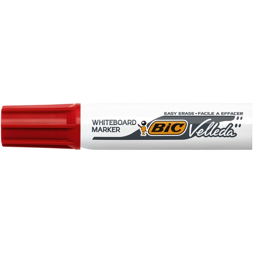 [920242] Marqueur tableau blanc BIC Velleda 1781 biseau Large rouge
