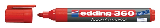 [631022] Marqueur tableau blanc edding 360 ogive 1,5-3mm rouge