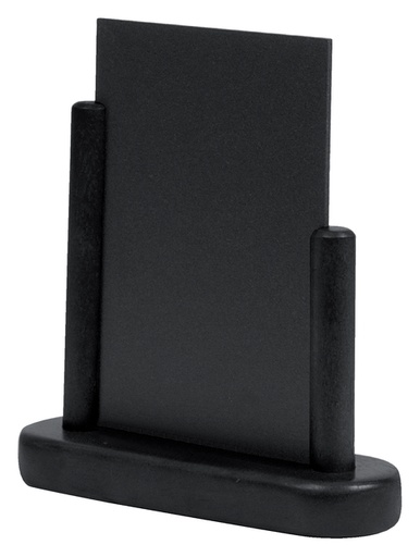 [552002] Ardoise de table Securit 170x160x50mm bois noir
