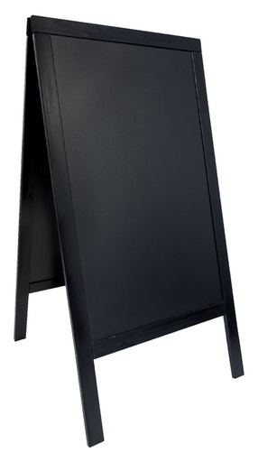 [552053] Stoepbord Securit 700x1250x40mm zwart hout