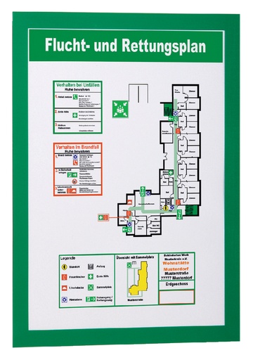 [920006] Duraframe Durable 487205 A4 groen 2 stuks