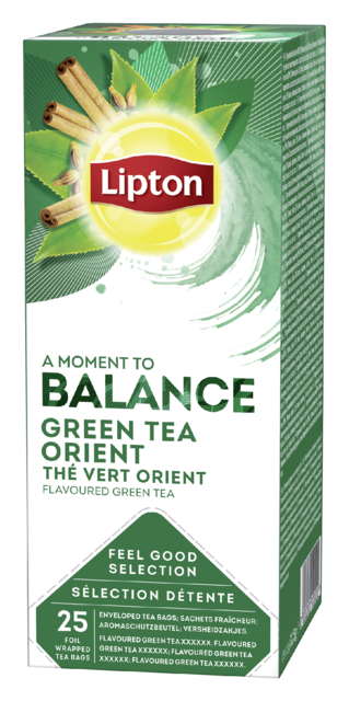 Thé Lipton thé vert Orient 25x 1,5g