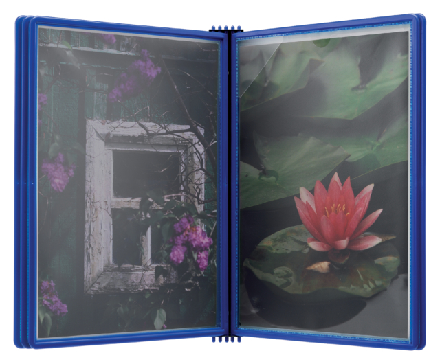 Élément mural Flex-O-Frame avec 5 pochettes bleu