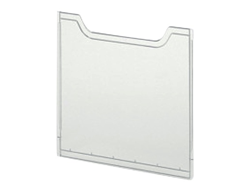 [506324] Plaque de recouvrement Exacompta porte-brochures A4 portrait transparent