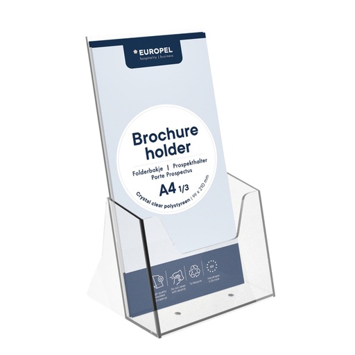 [506442] Folderhouder Europel 1/3 A4 transparant