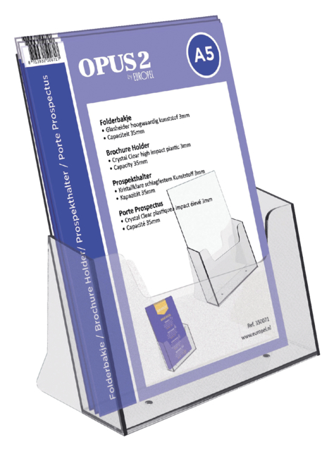 Folderhouder OPUS 2 A5 transparant