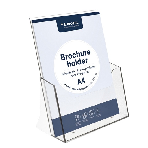 [506444] Porte-brochures Europel A4 acryl