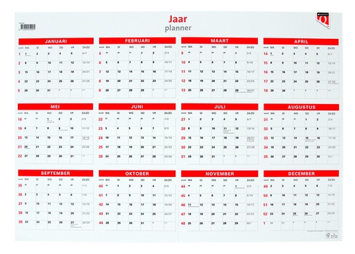 [336048] Planning annuel 2026 Quantore 48X68cm