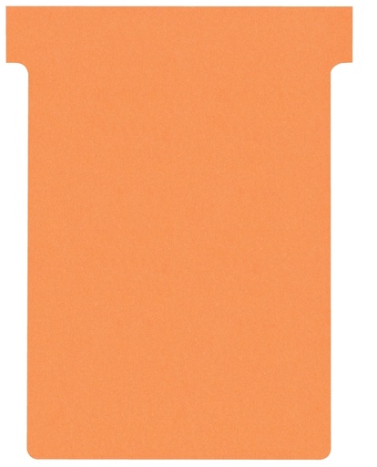 [950879] T-kaart Nobo nr.3 80mm oranje 100 stuks
