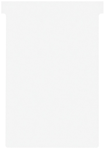 [950882] T-kaart Nobo nr.4 112mm wit 100 stuks