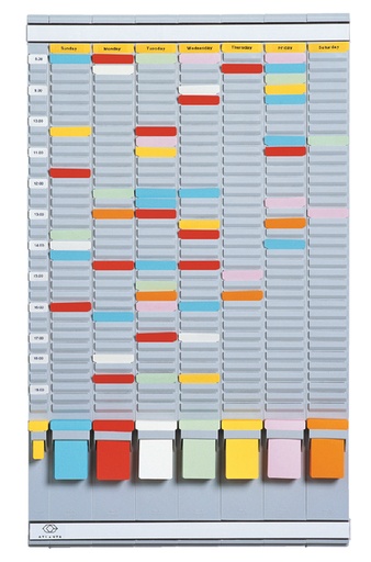 [949103] Planbord Djois week 20vaks grijs