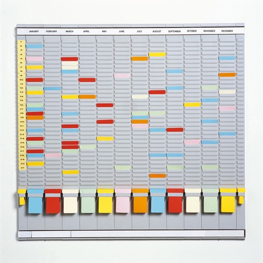 [949102] Planning annuel Djois 35 encoches gris