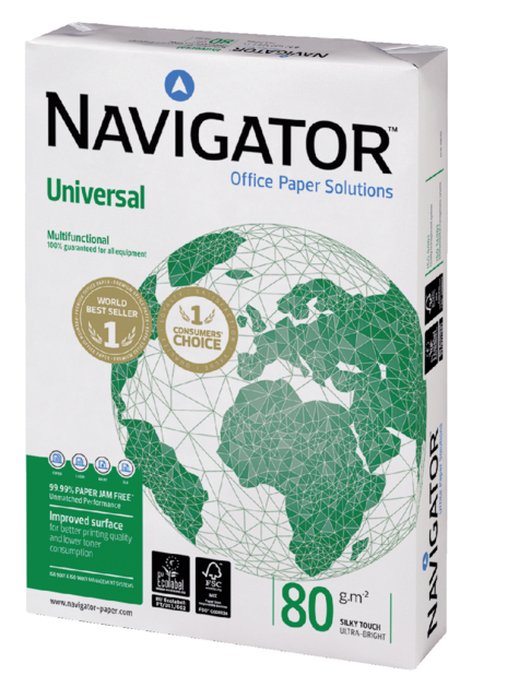 Kopieerpapier Navigator Universal A4 80gr wit 500vel