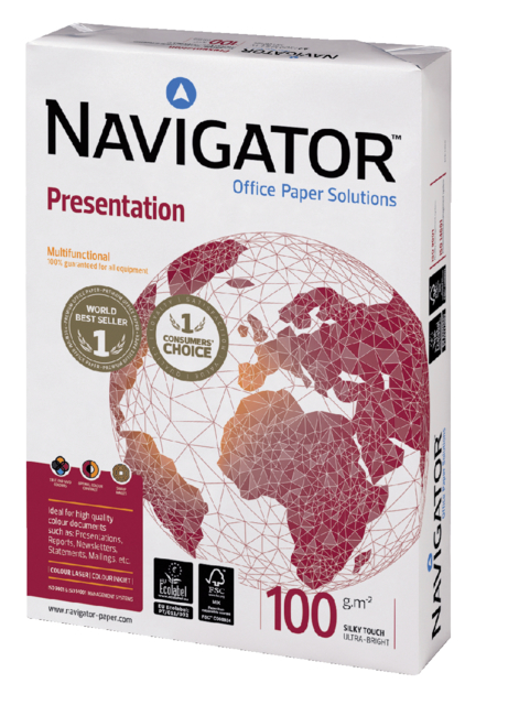 Papier copieur Navigator Presentation A4 100g blanc 500 feuilles