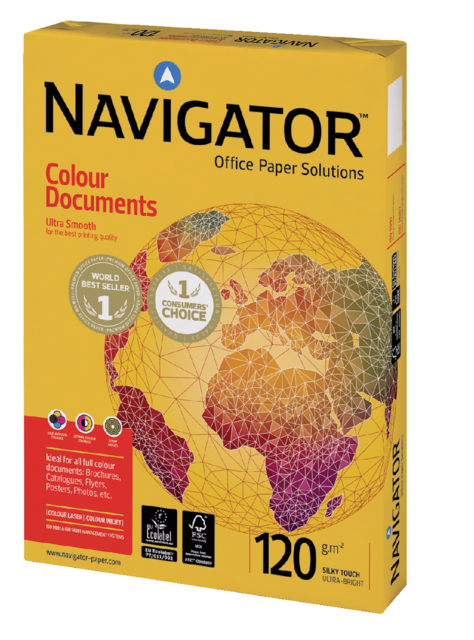 Kopieerpapier Navigator Colour Documents A4 120gr wit 250vel