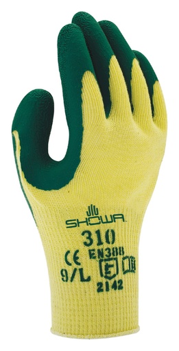 [890860] Gant Showa 310 Grip latex Medium vert/jaune