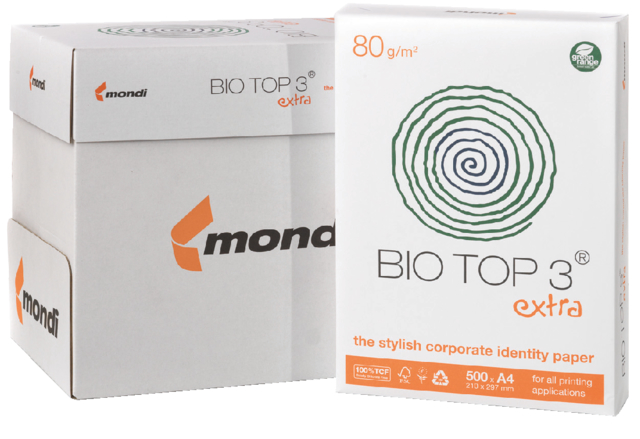 Kopieerpapier BioTop 3 A4 80gr naturel 500vel