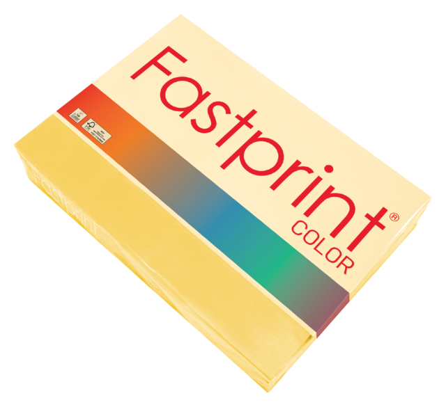 Papier copieur Fastprint A4 80g jaune intense 500 feuilles