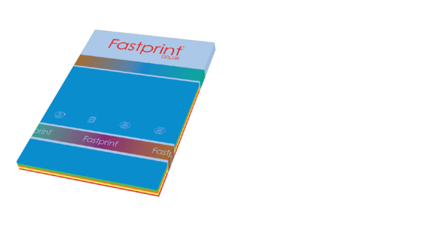 Papier copieur Fastprint A4 80g 5 couleurs vives 250 feuilles