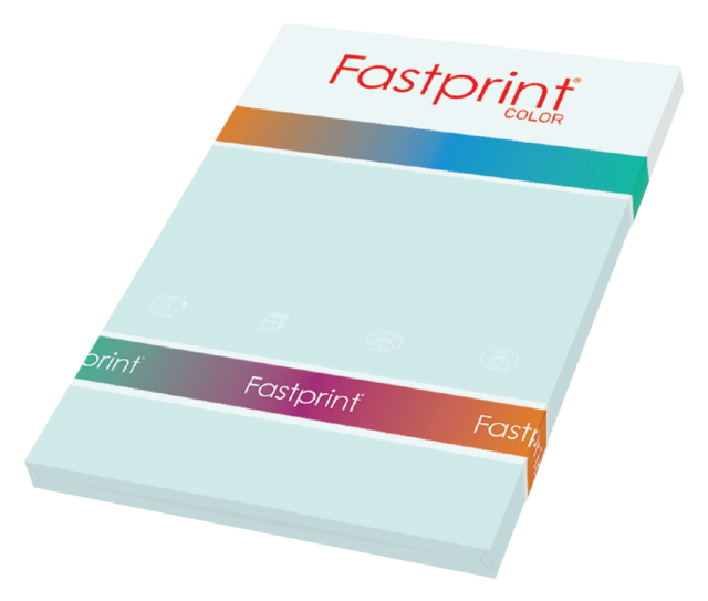 Papier copieur Fastprint A4 120g bleu clair 100 feuilles