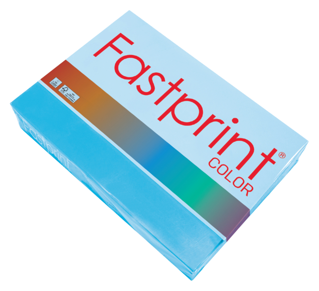 Kopieerpapier Fastprint A4 120gr azuurblauw 250vel