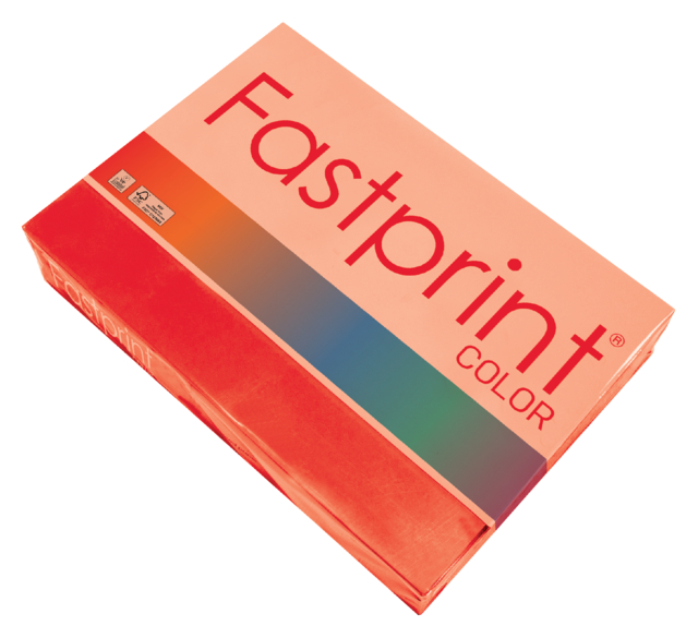 Kopieerpapier Fastprint A4 120gr felrood 250vel