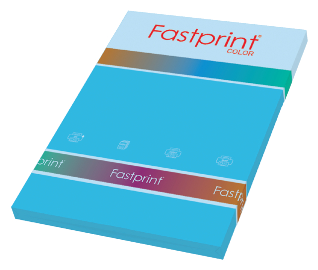 Papier copieur Fastprint A4 160g bleu azur 50 feuilles