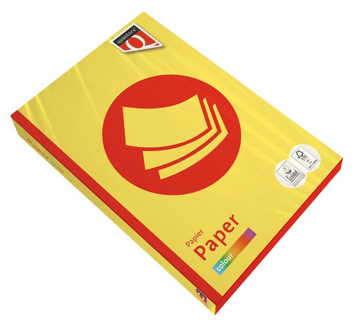 [129485] Papier copieur Quantore Colour A3 120g jaune soufre 250 feuilles