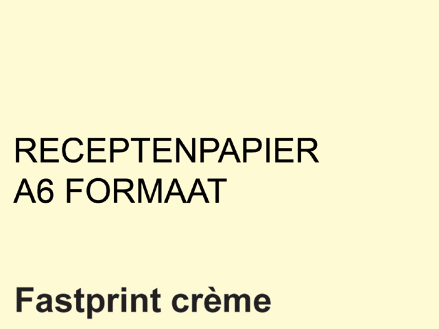 Papier ordonnances Fastprint A6 80g crème 2000 feuilles