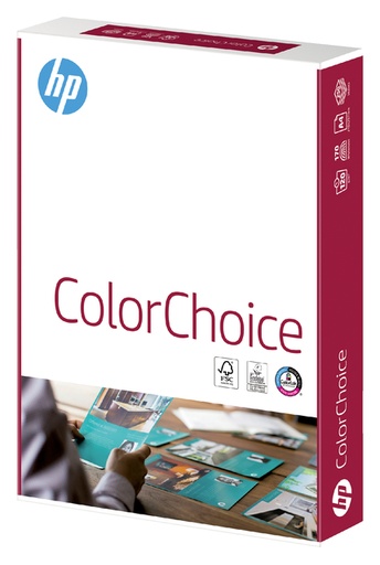[102770] Papier laser couleur HP Color Choice A4 120g blanc 250 feuilles